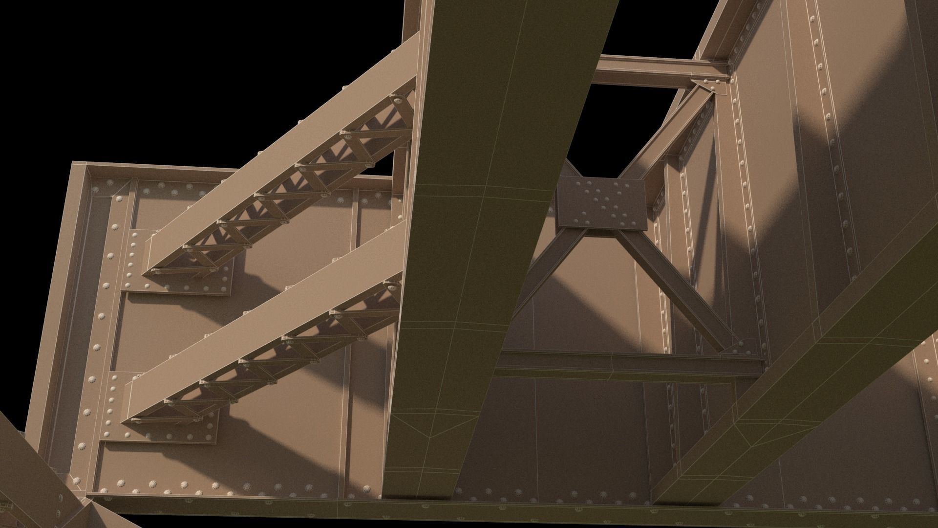Railway Bridge 3D model_13