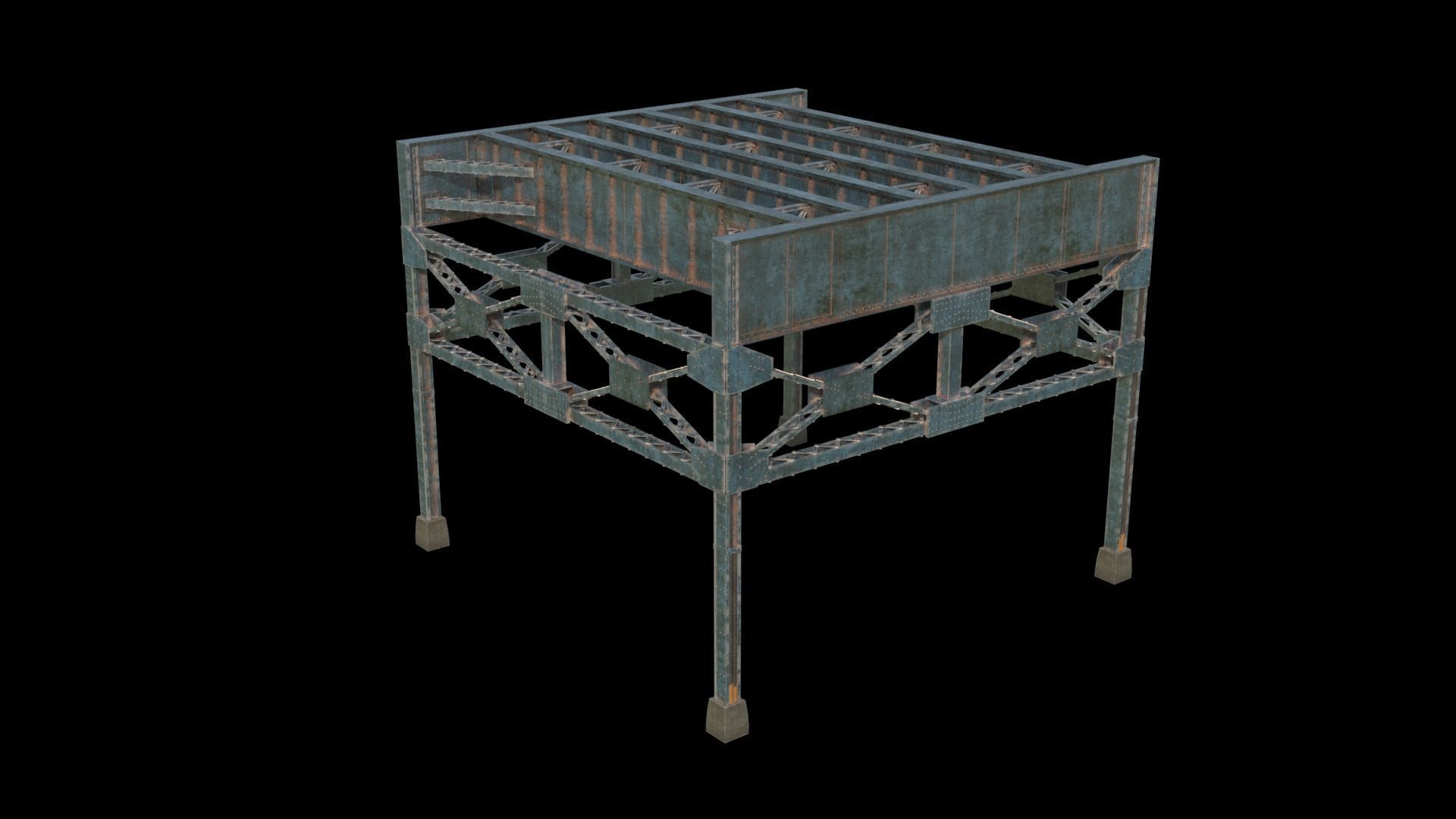 Railway Bridge 3D model_10