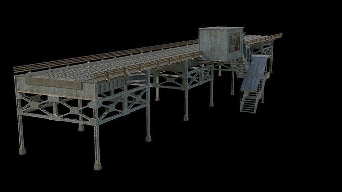Railway Bridge 3D model