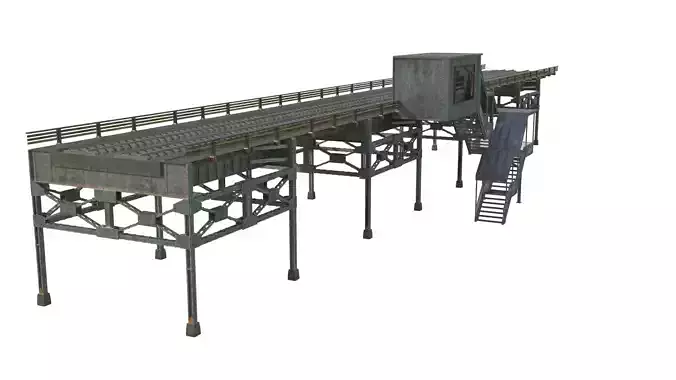 Railway Bridge 3D model