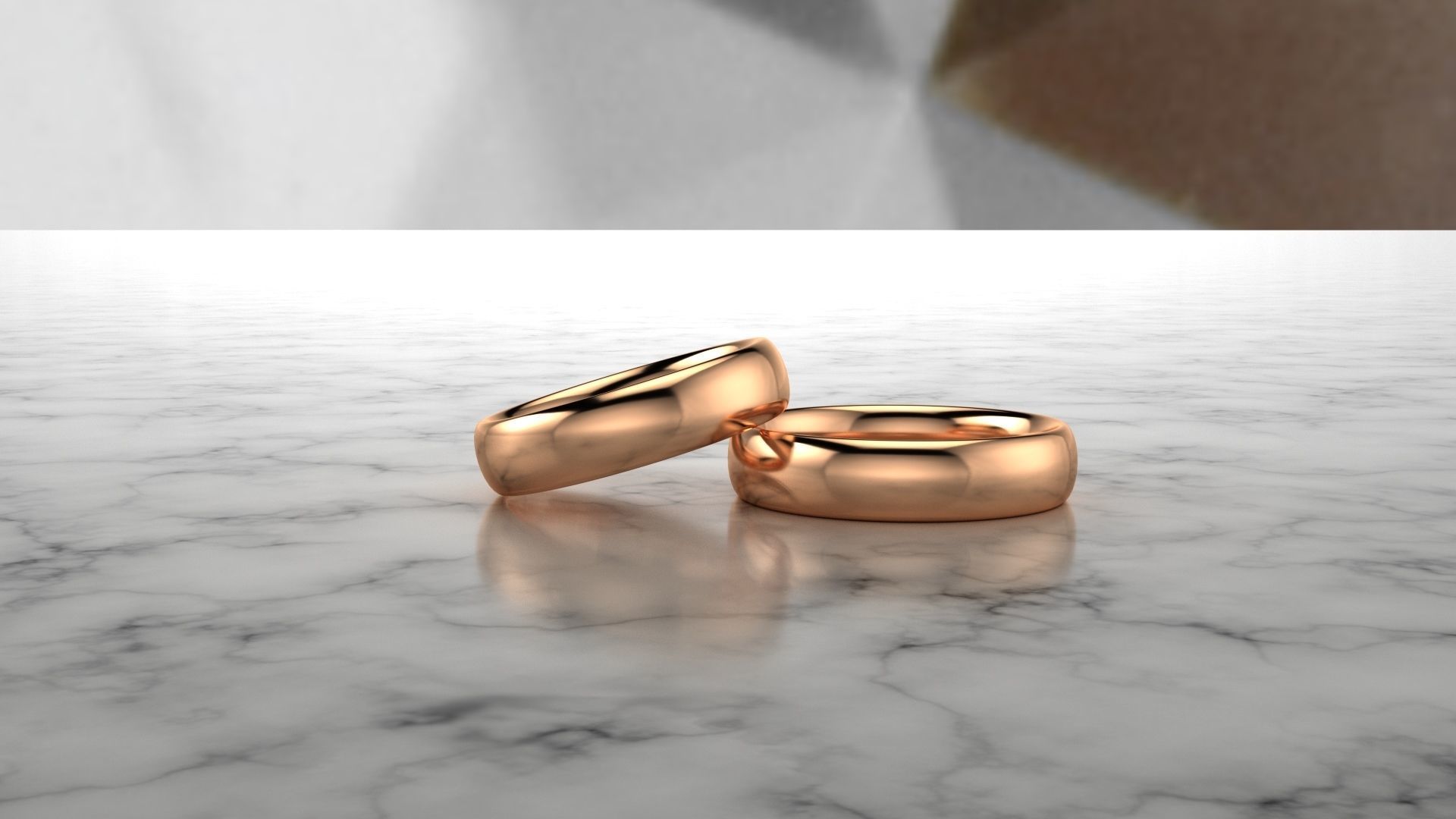 Pack 03 Simple wedding ring 3D print model_7