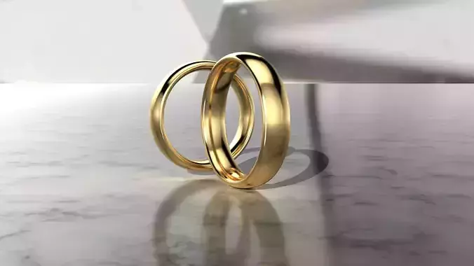 Pack 03 Simple wedding ring
