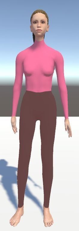 Unity Humanoid Model Female 006 Free 3D model_1