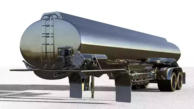 2019 HEIL Petroleum Semi 9500 Gallon Light Weight 3D model