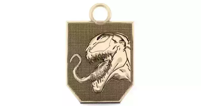 Venom keychain 1 3D print model