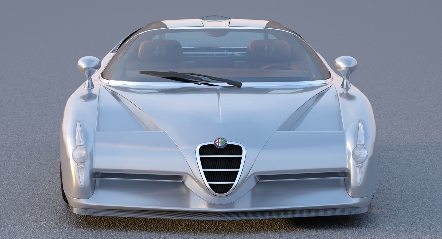 Alfa Romeo Scighera Low-poly 3D model_10