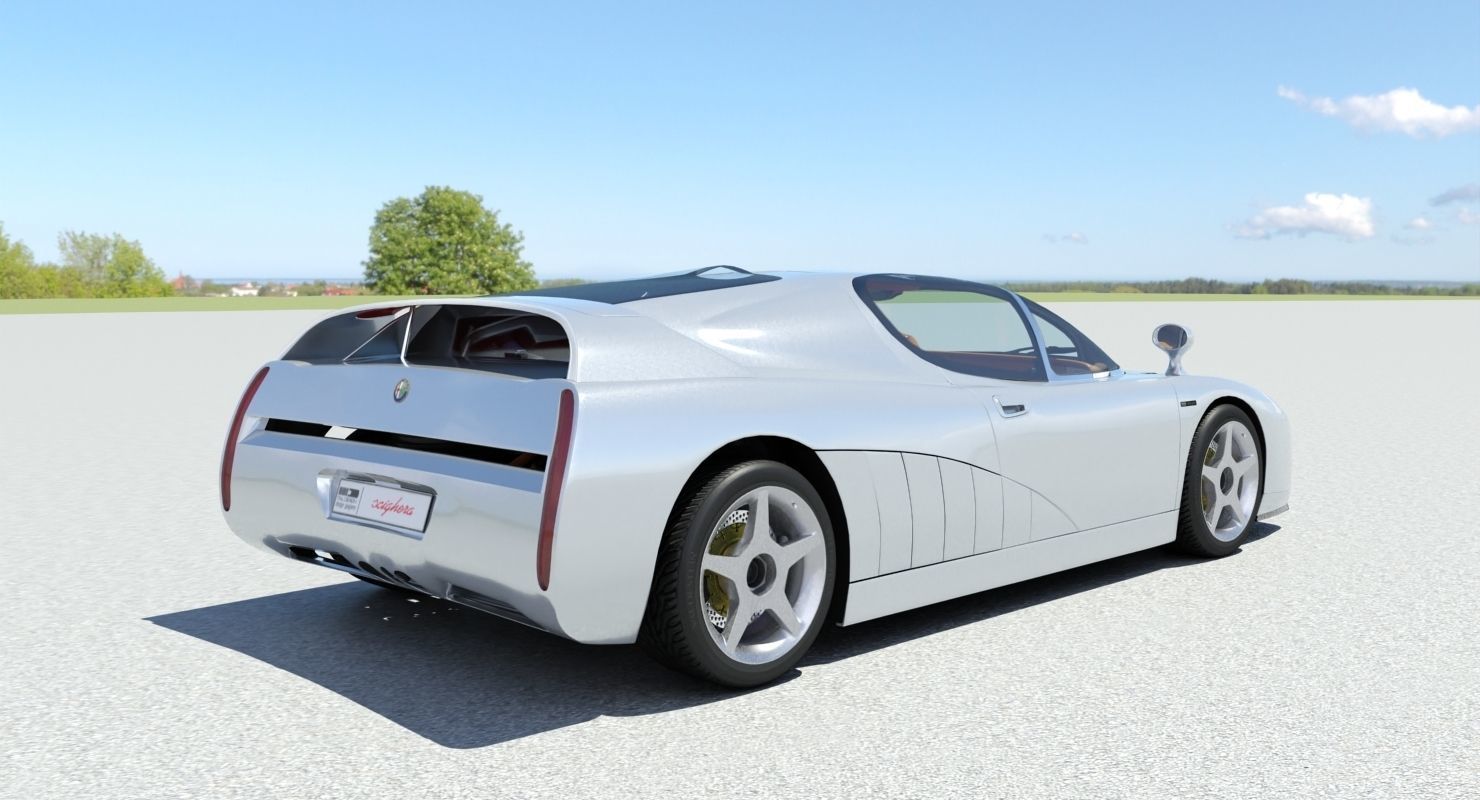 Alfa Romeo Scighera Low-poly 3D model_8