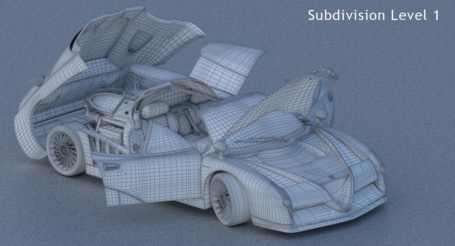 Alfa Romeo Scighera Low-poly 3D model_46