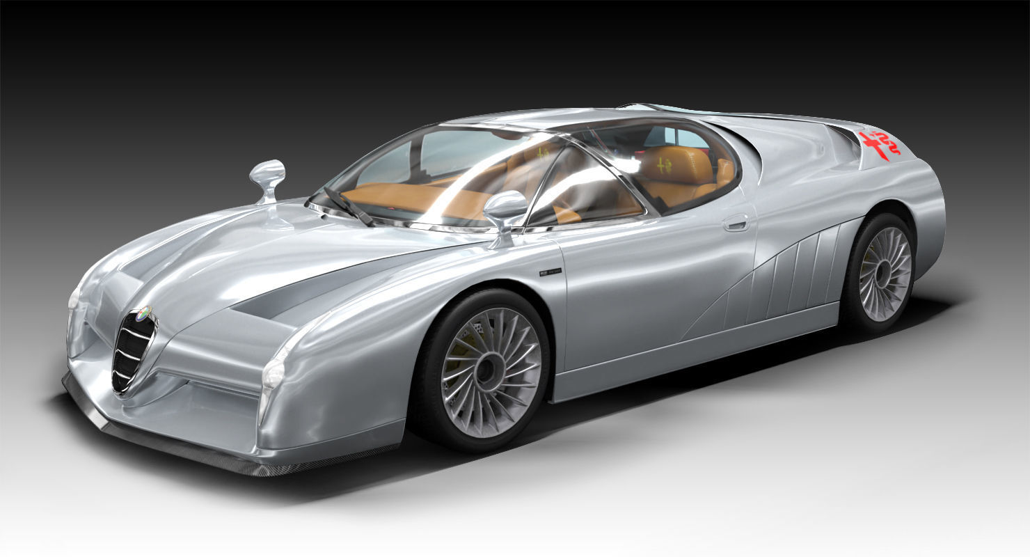 Alfa Romeo Scighera Low-poly 3D model_1