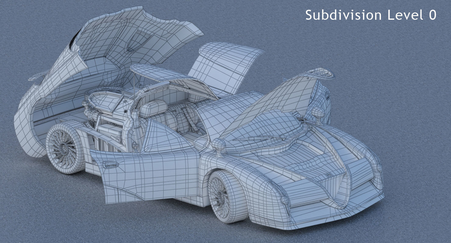 Alfa Romeo Scighera Low-poly 3D model_45