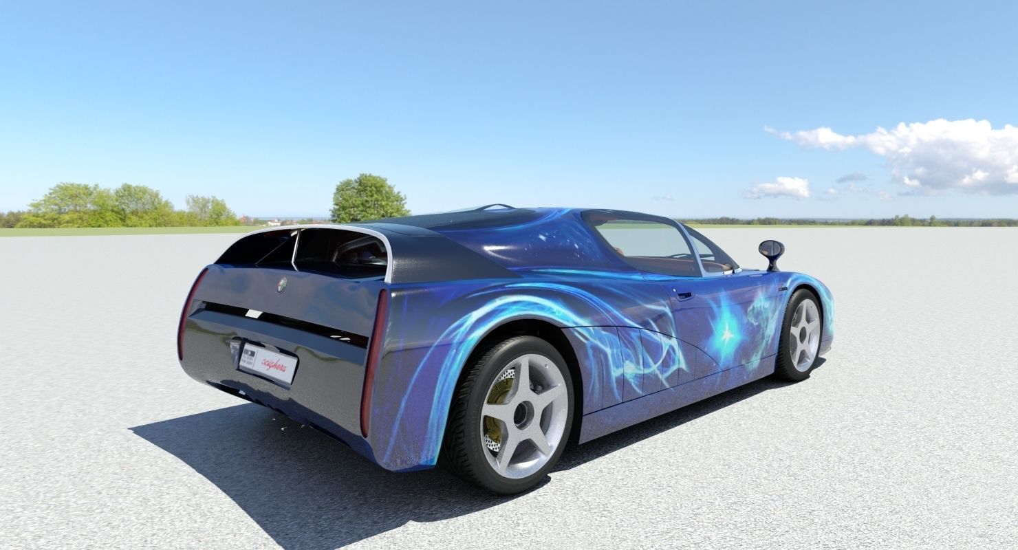 Alfa Romeo Scighera Low-poly 3D model_25