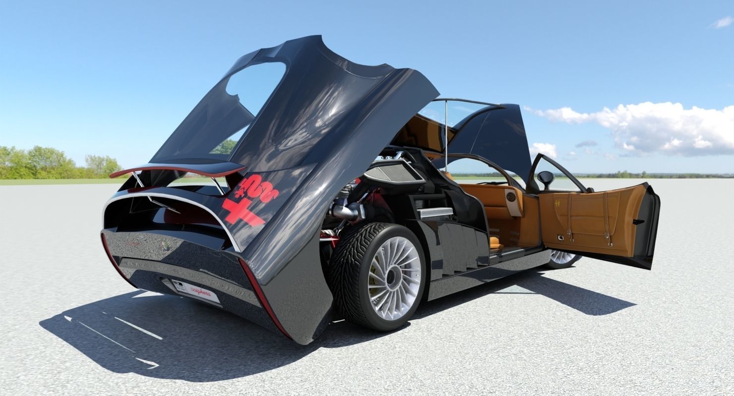 Alfa Romeo Scighera Low-poly 3D model_20