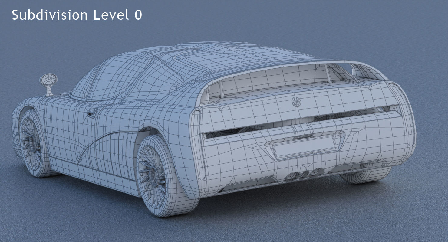 Alfa Romeo Scighera Low-poly 3D model_43