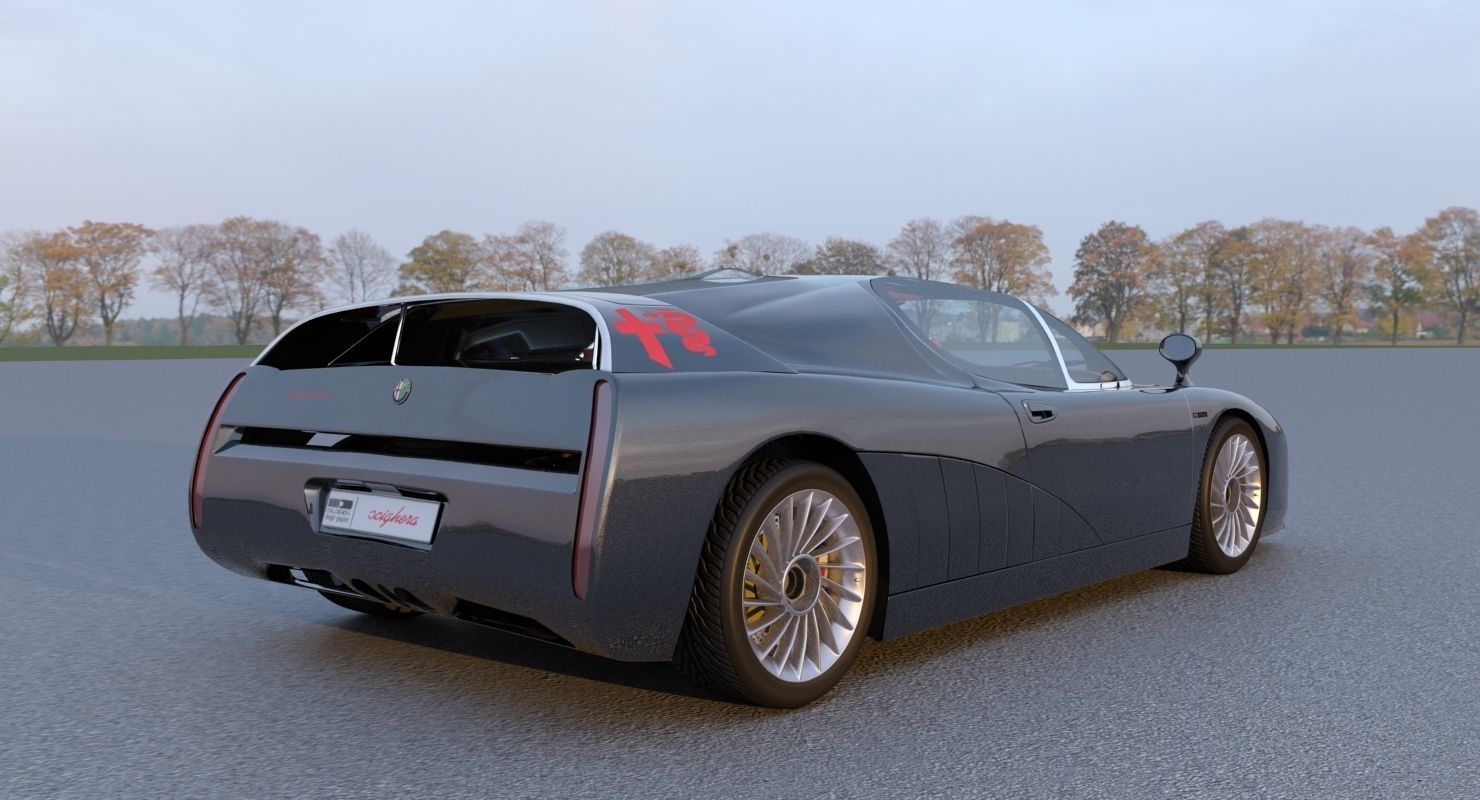 Alfa Romeo Scighera Low-poly 3D model_23