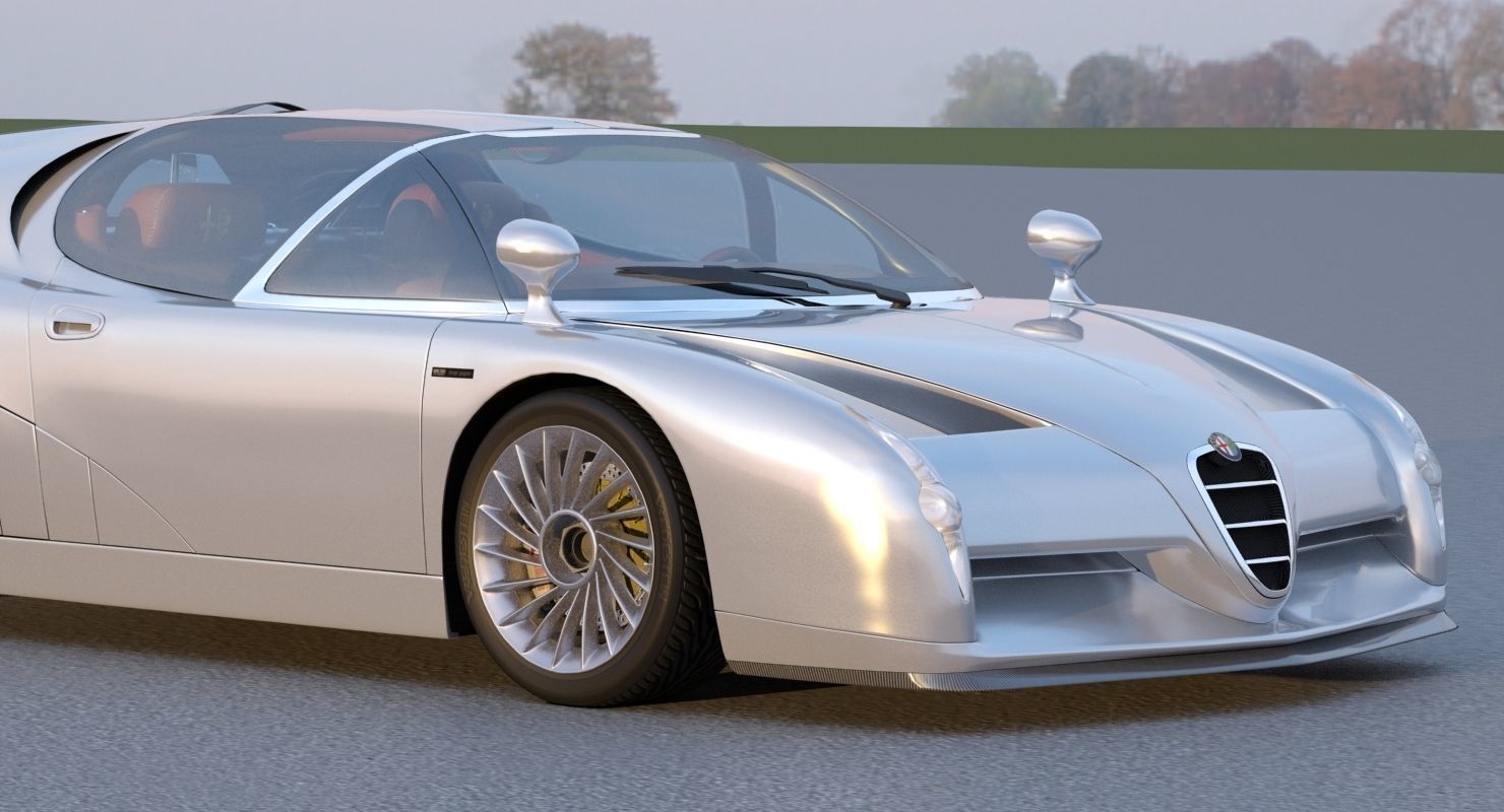 Alfa Romeo Scighera Low-poly 3D model_9