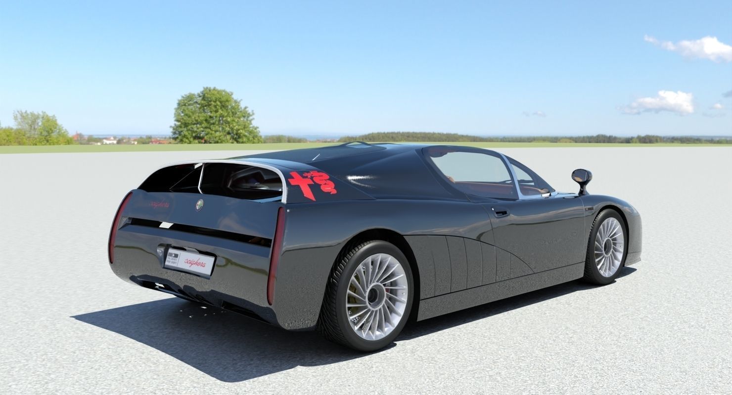 Alfa Romeo Scighera Low-poly 3D model_19