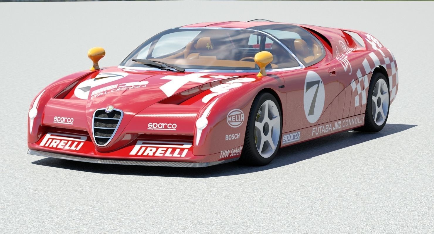 Alfa Romeo Scighera Low-poly 3D model_34