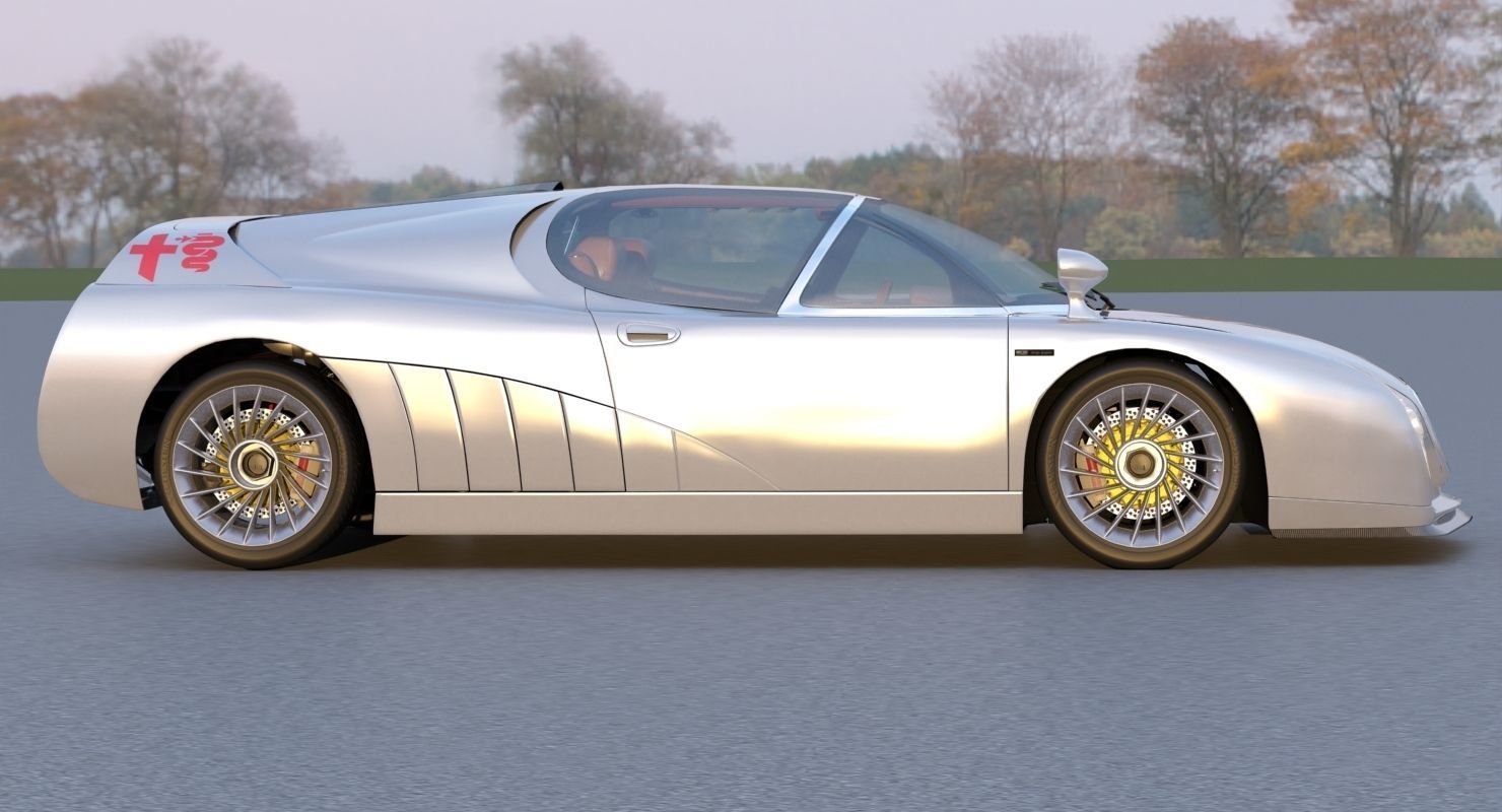 Alfa Romeo Scighera Low-poly 3D model_12