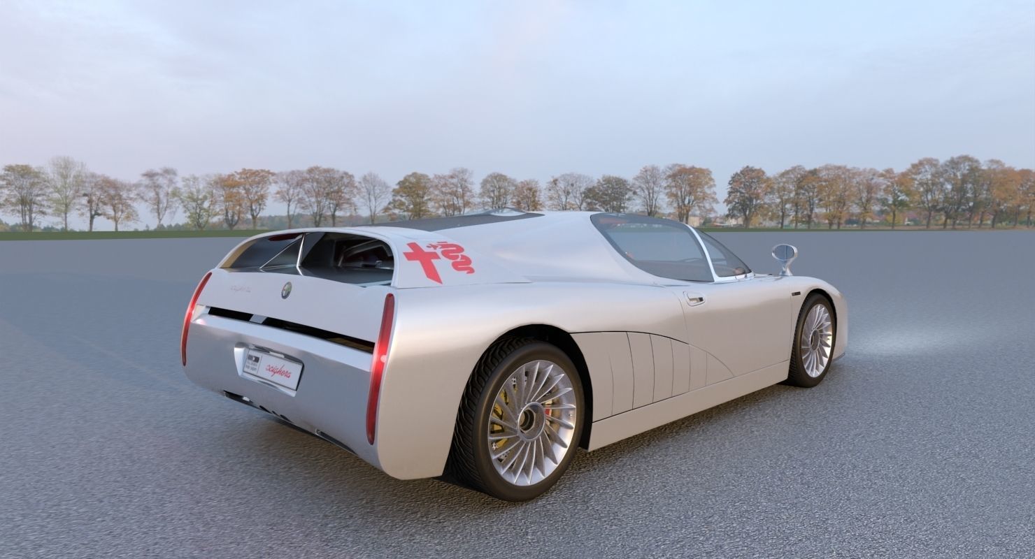 Alfa Romeo Scighera Low-poly 3D model_13