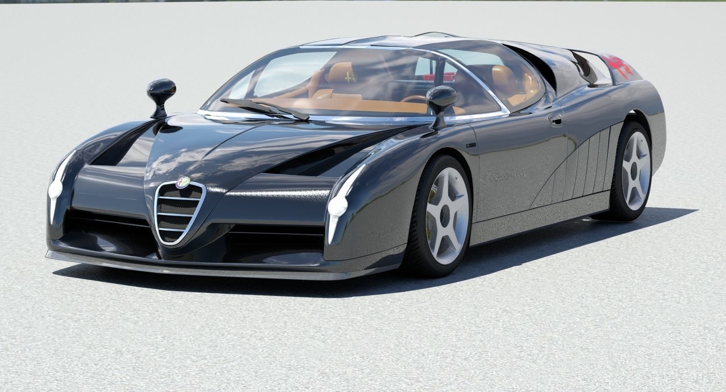 Alfa Romeo Scighera Low-poly 3D model_18