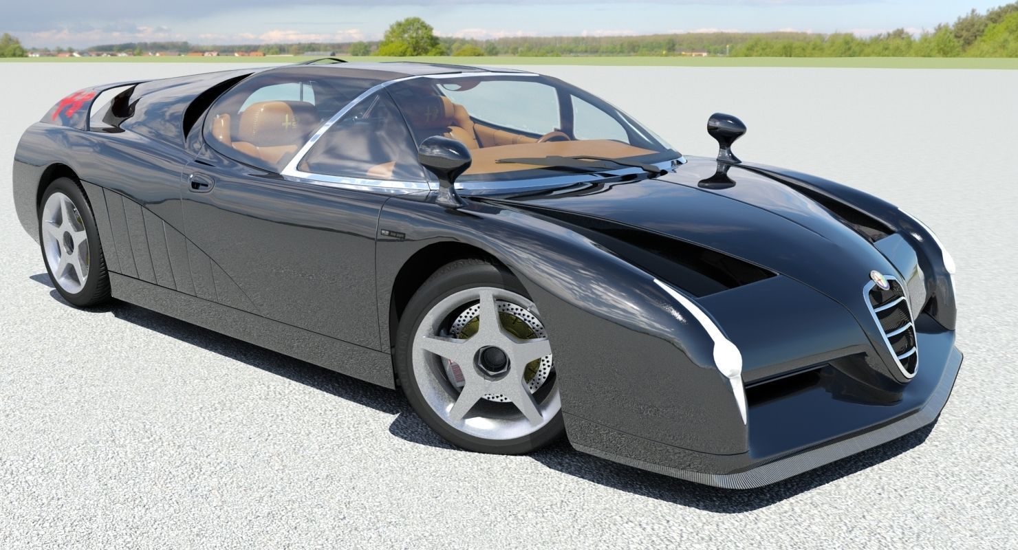 Alfa Romeo Scighera Low-poly 3D model_16