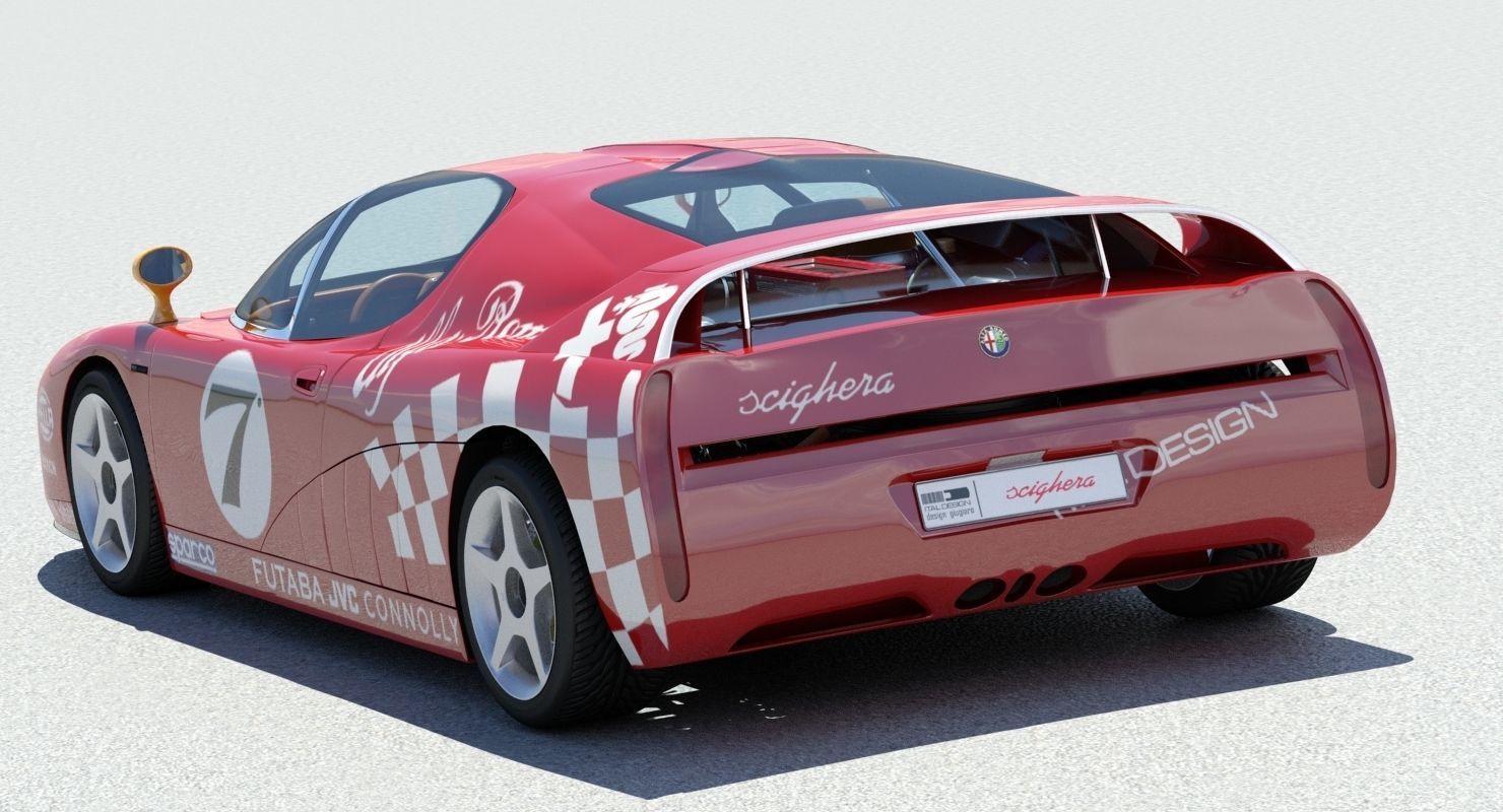 Alfa Romeo Scighera Low-poly 3D model_35