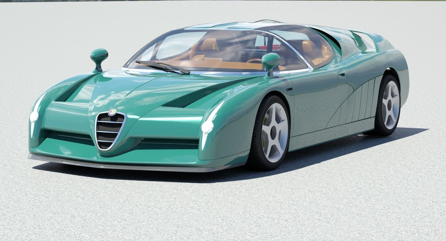 Alfa Romeo Scighera Low-poly 3D model_37