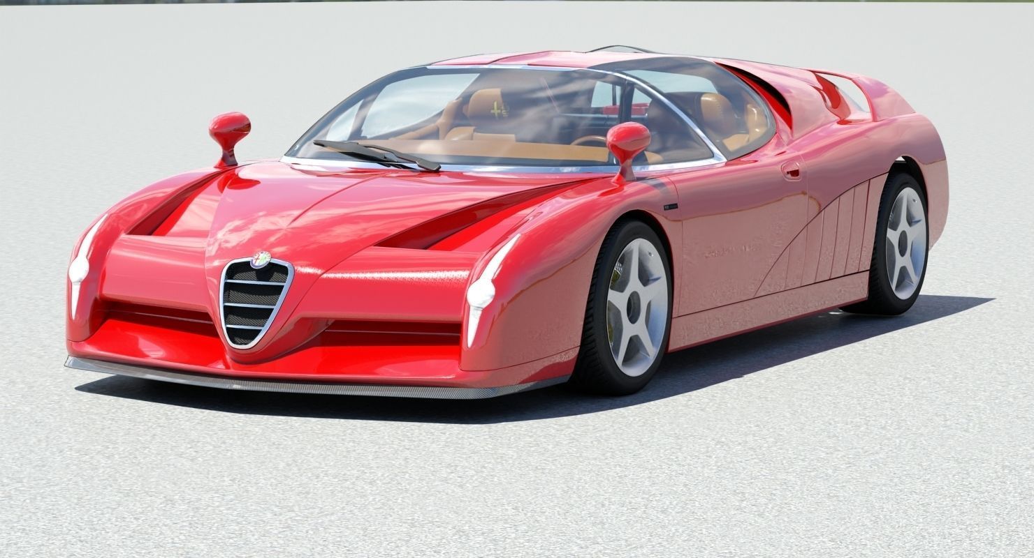 Alfa Romeo Scighera Low-poly 3D model_38