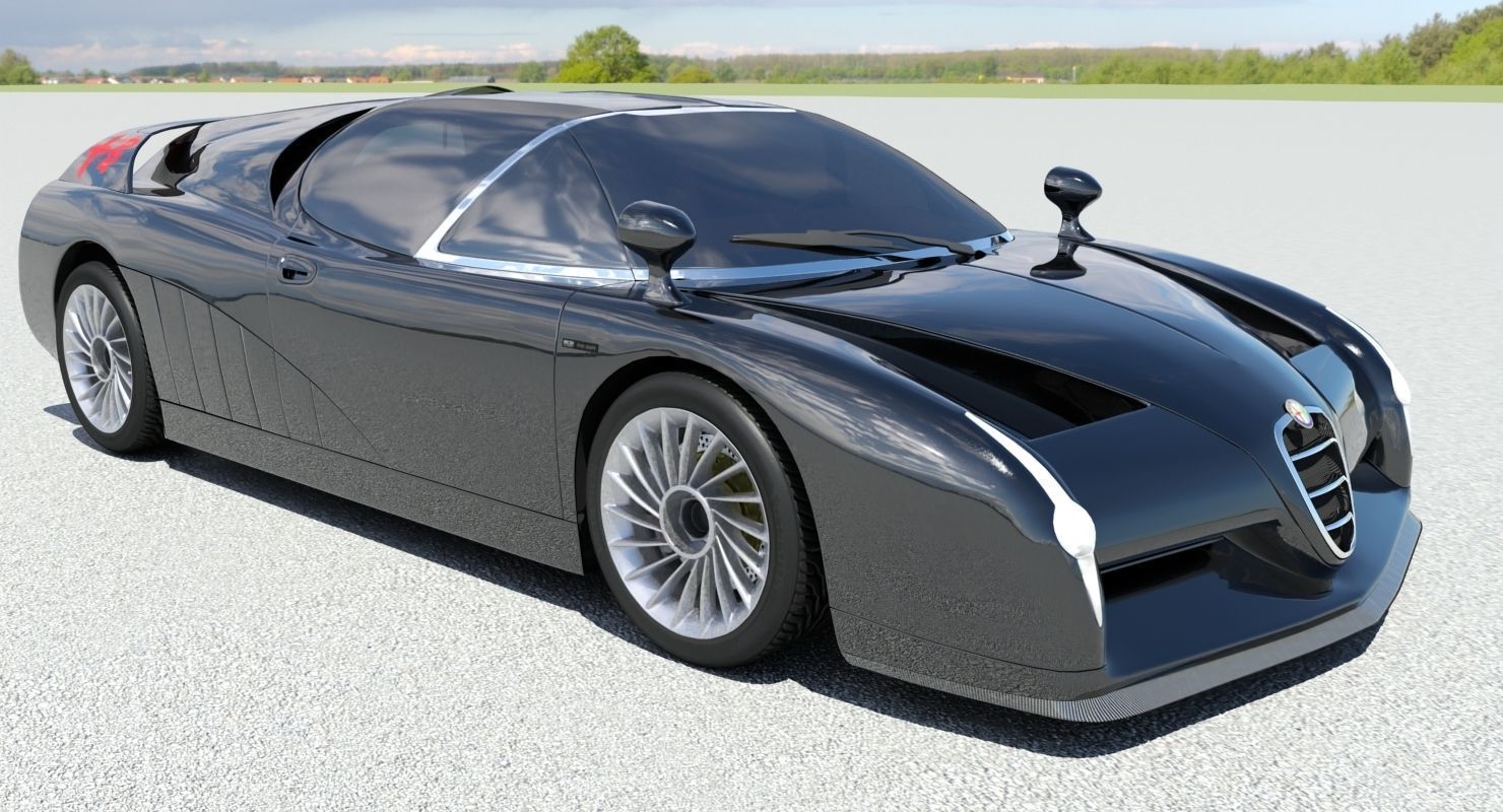 Alfa Romeo Scighera Low-poly 3D model_15
