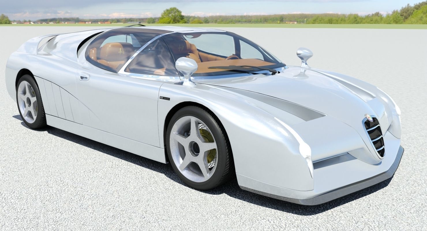 Alfa Romeo Scighera Low-poly 3D model_3
