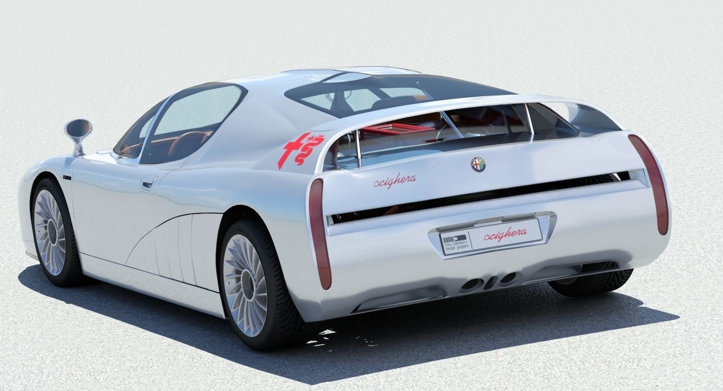 Alfa Romeo Scighera Low-poly 3D model_7