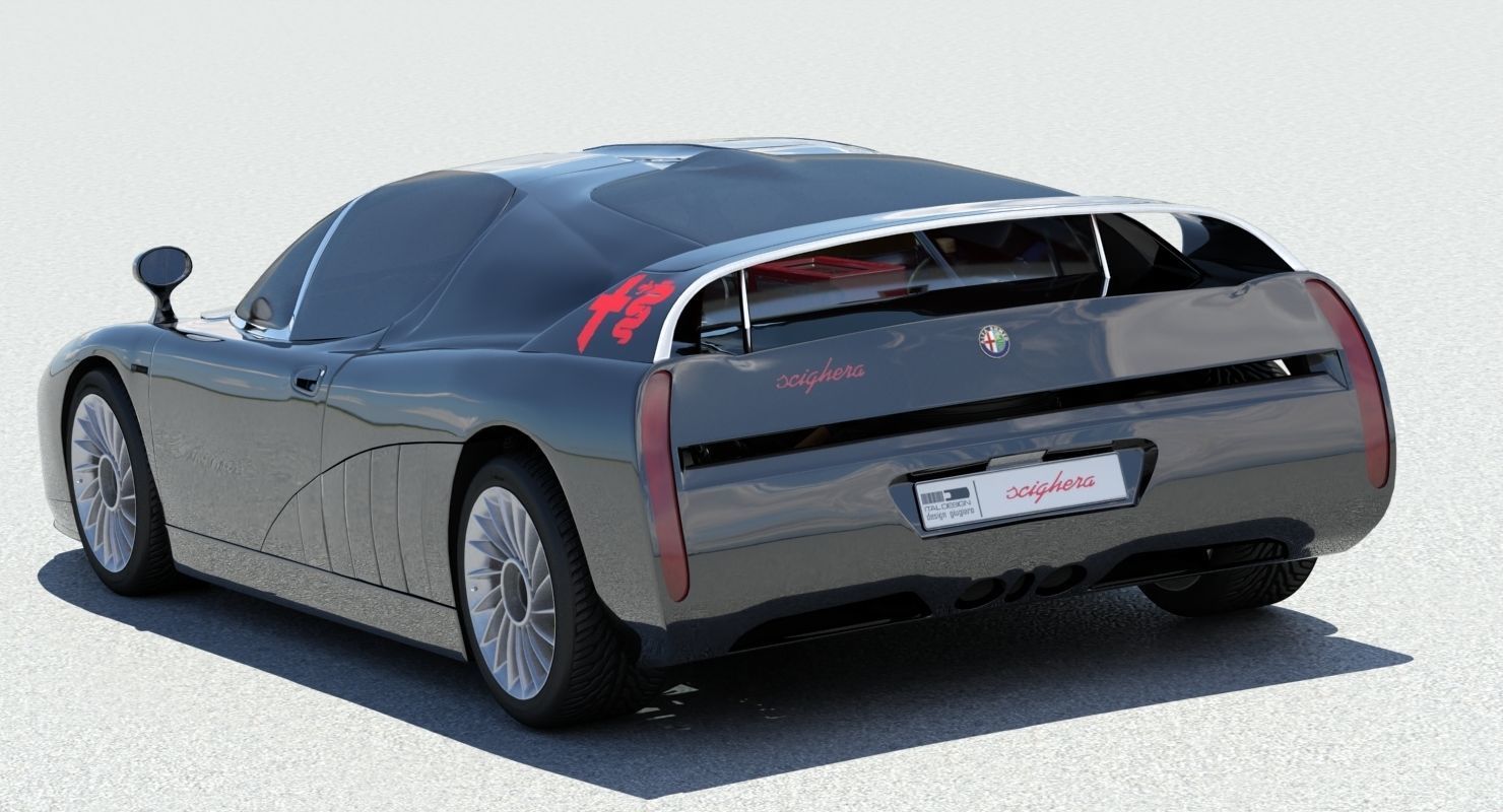 Alfa Romeo Scighera Low-poly 3D model_21