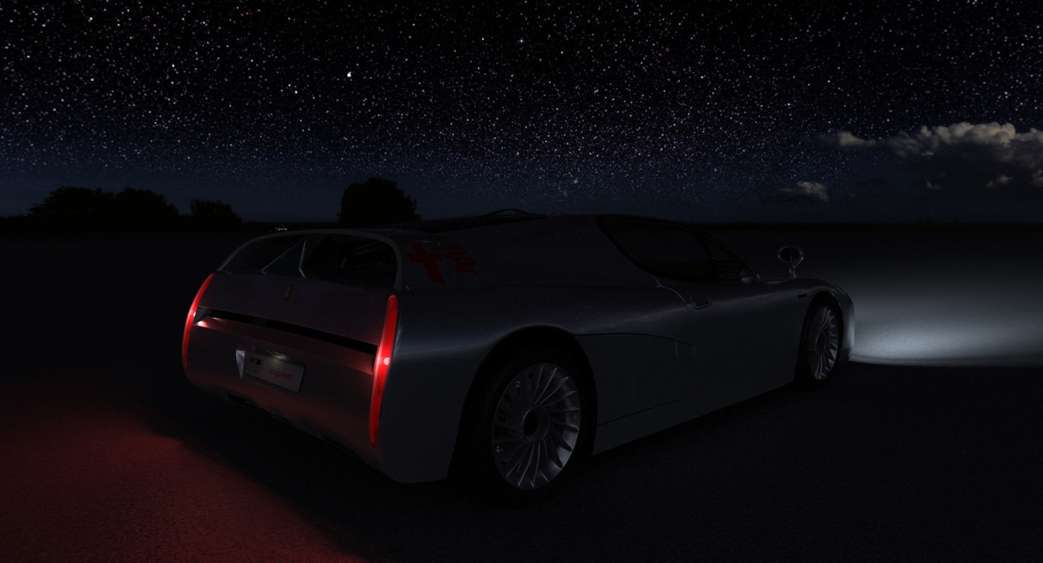 Alfa Romeo Scighera Low-poly 3D model_33