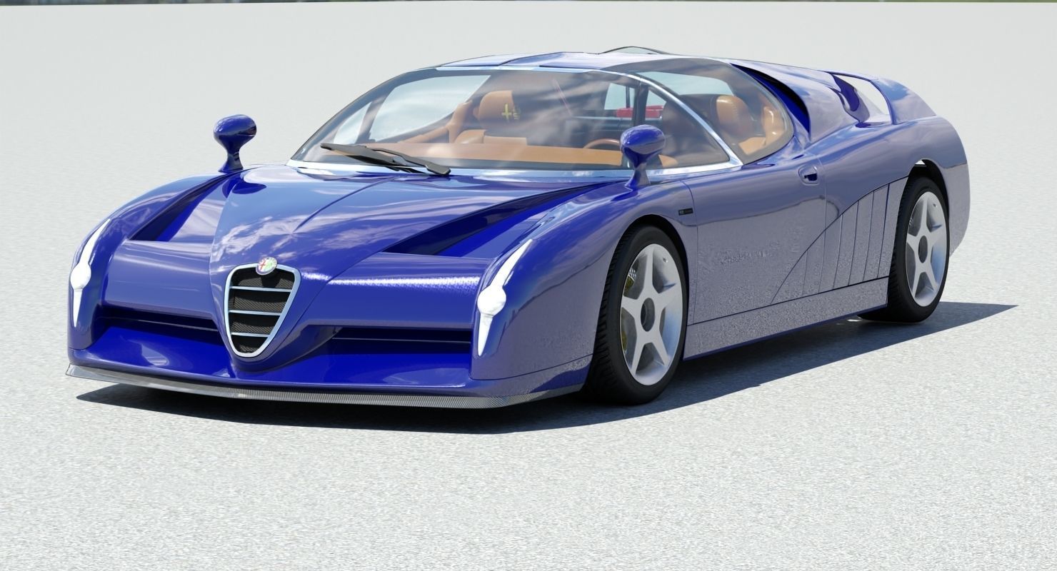 Alfa Romeo Scighera Low-poly 3D model_36