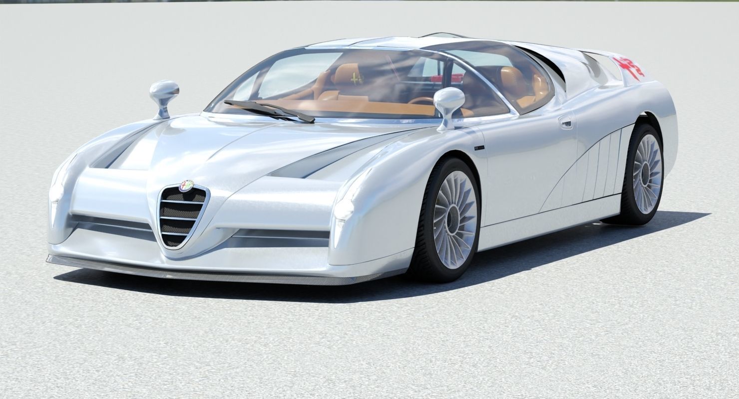 Alfa Romeo Scighera Low-poly 3D model_2