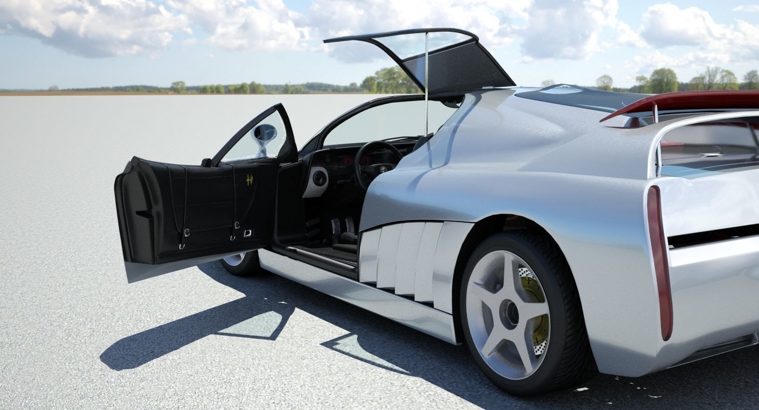 Alfa Romeo Scighera Low-poly 3D model_5