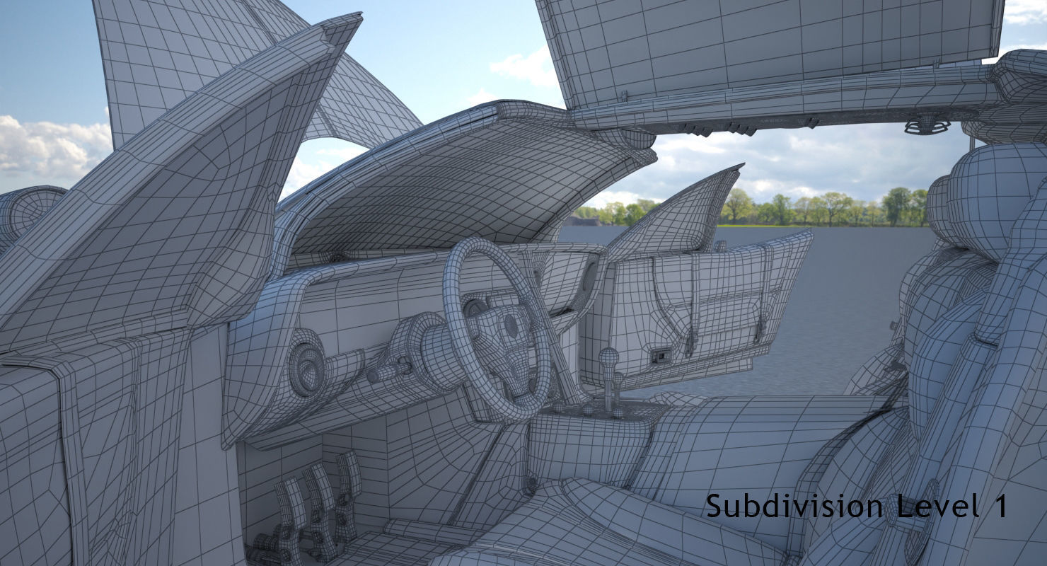 Alfa Romeo Scighera Low-poly 3D model_48
