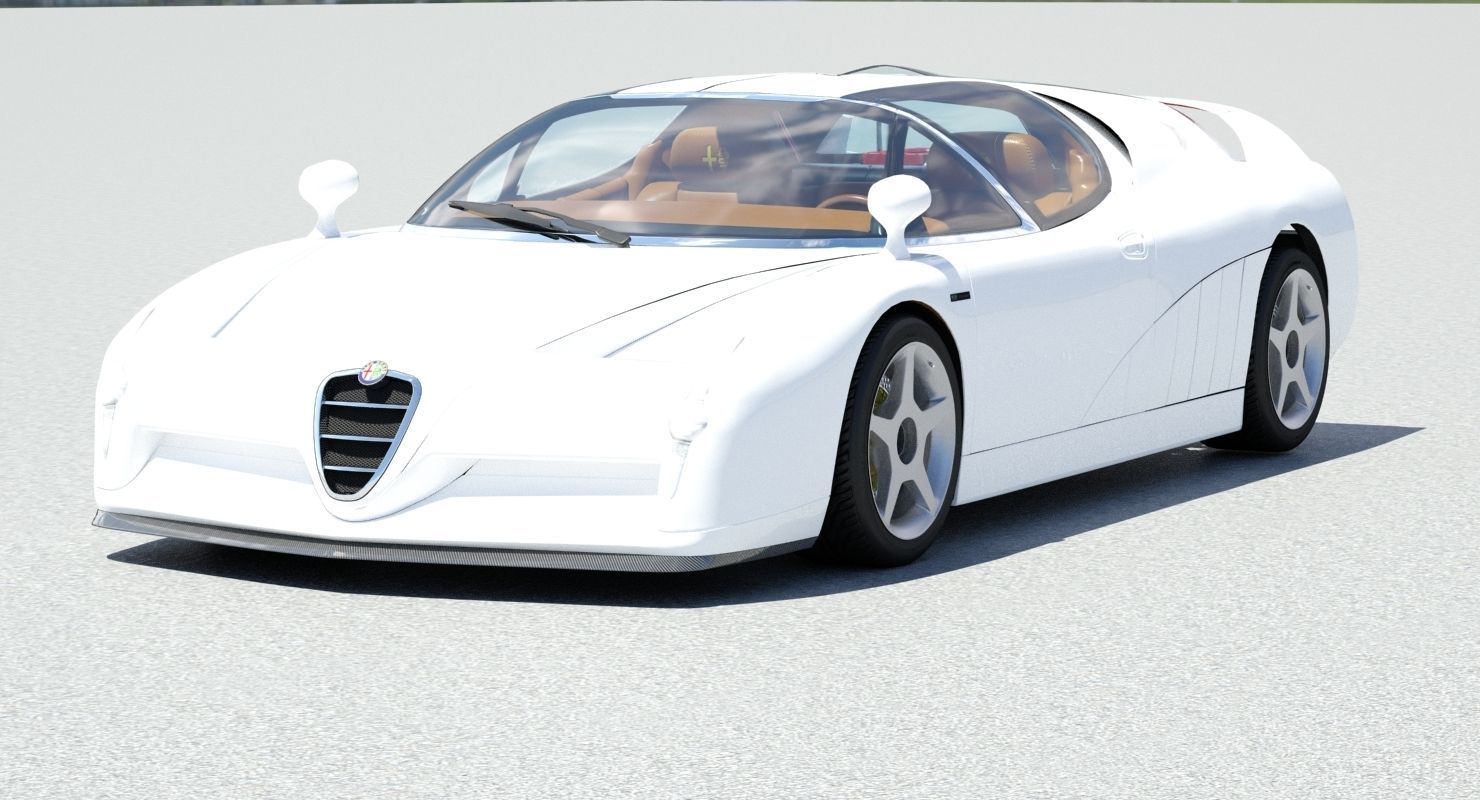 Alfa Romeo Scighera Low-poly 3D model_39