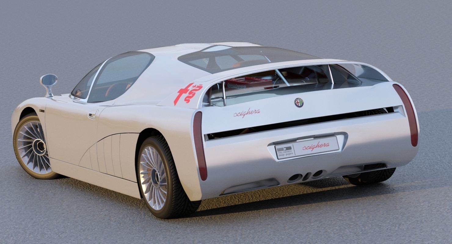 Alfa Romeo Scighera Low-poly 3D model_14