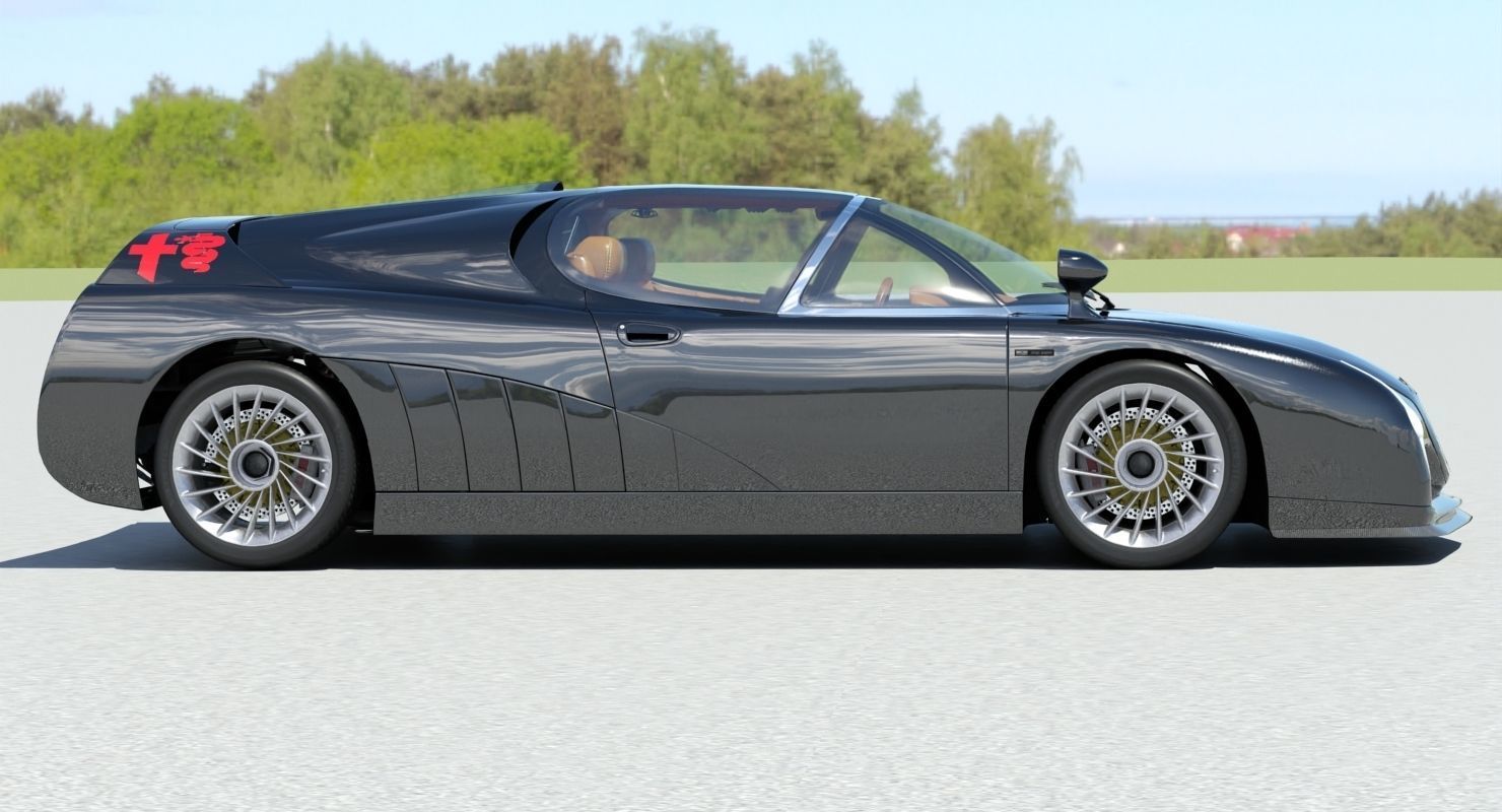 Alfa Romeo Scighera Low-poly 3D model_22