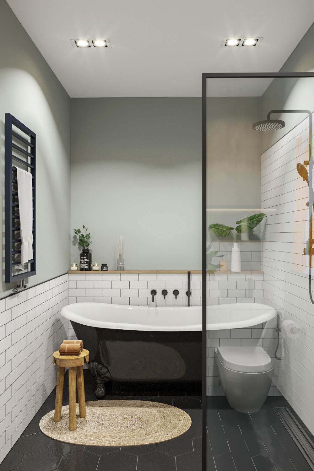 Bathroom in modern style 3D model_3