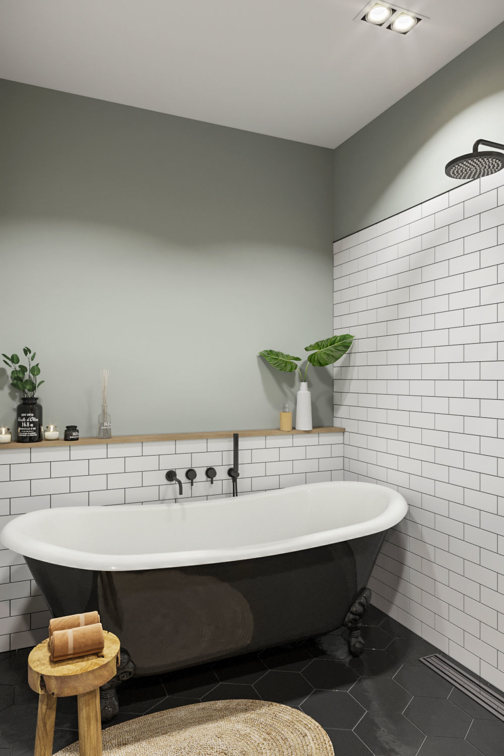 Bathroom in modern style 3D model_4