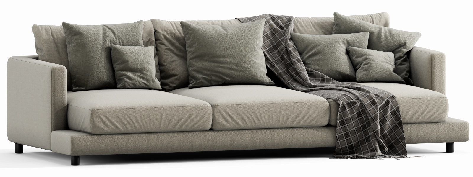 Flexform Long Island 3 Seater 3D model_11