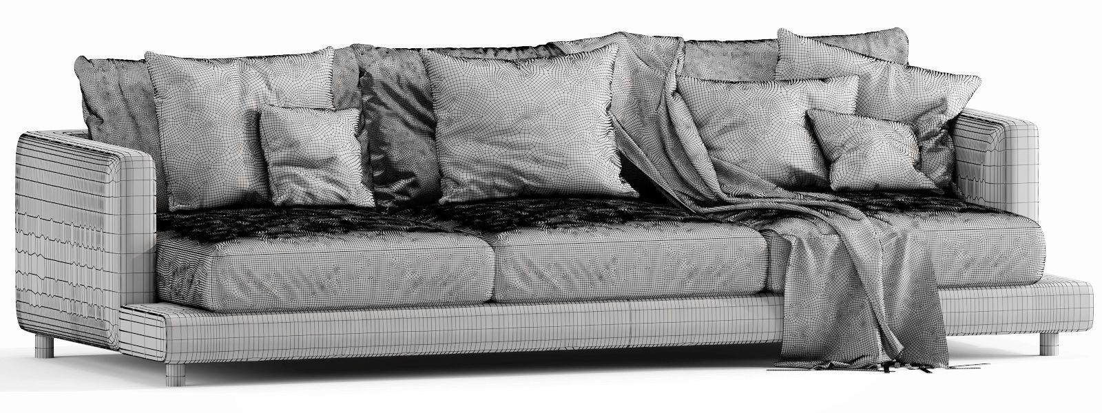 Flexform Long Island 3 Seater 3D model_12