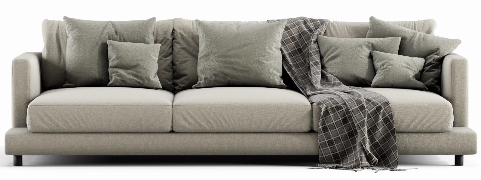 Flexform Long Island 3 Seater 3D model_4