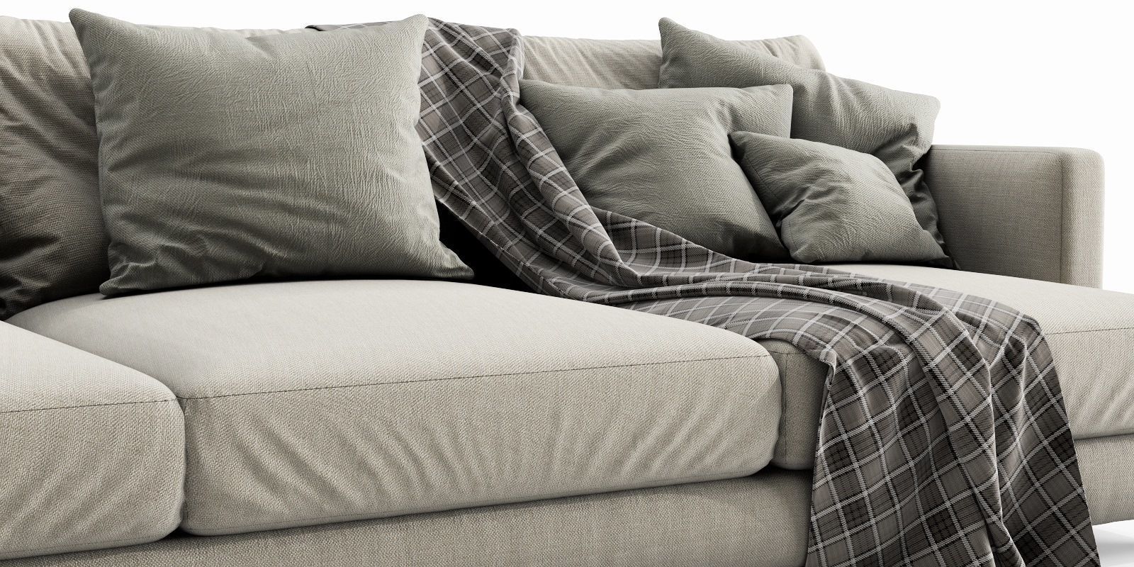 Flexform Long Island 3 Seater 3D model_9