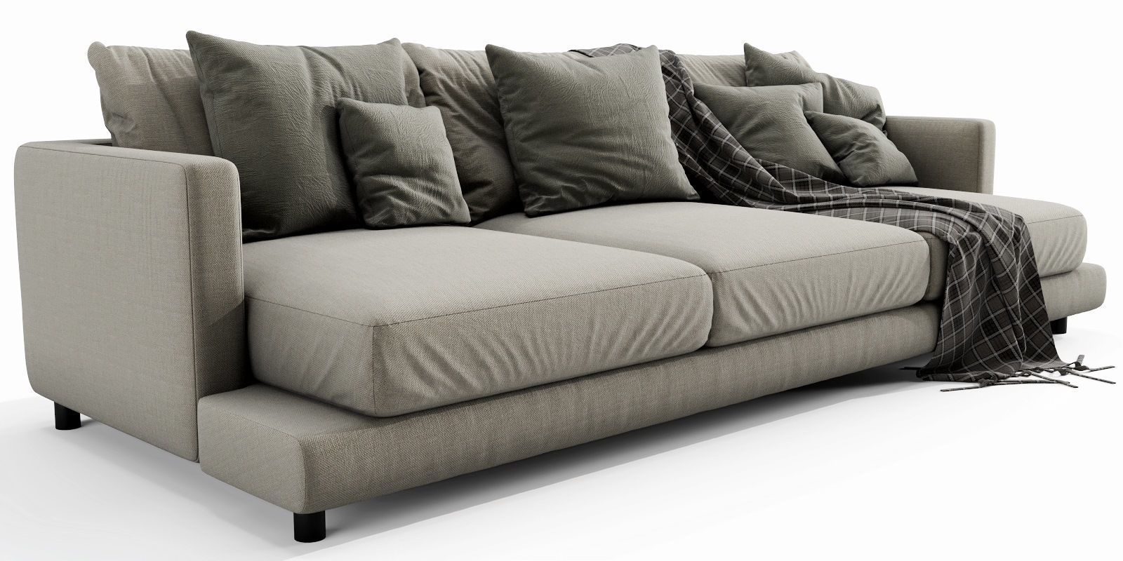 Flexform Long Island 3 Seater 3D model_6