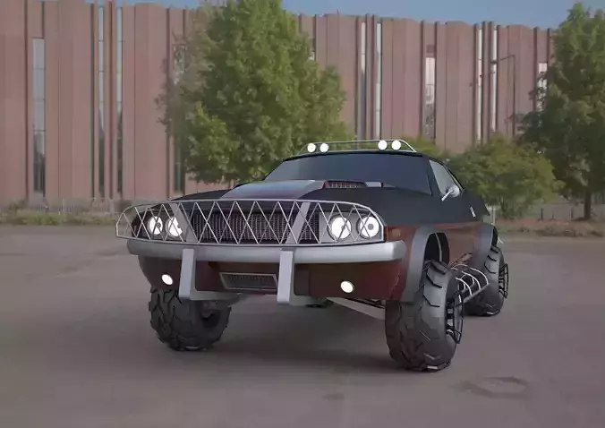  challenger-1970-suv 3ds max model