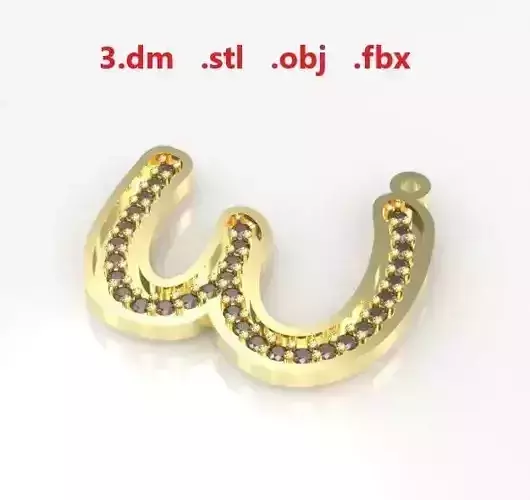 Model 38 Alphabets Necklace The Letter W Necklace Ninja Style