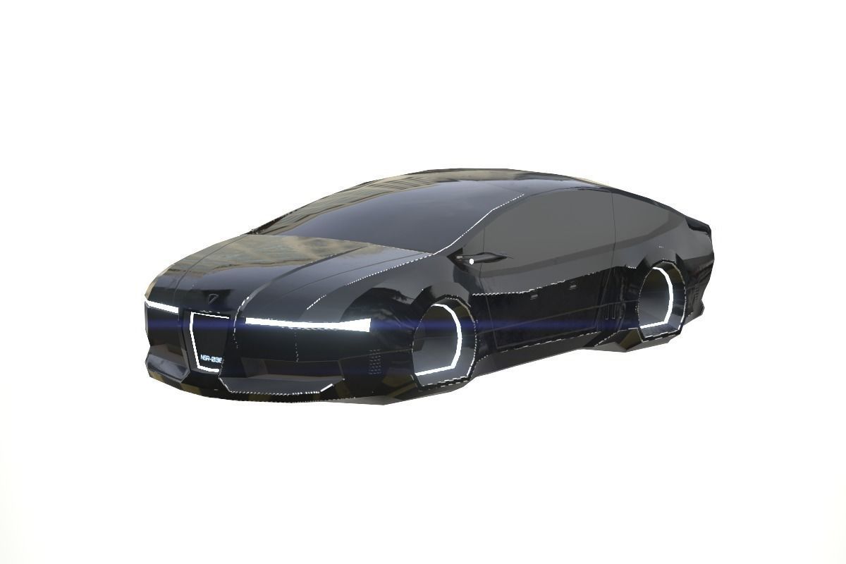 Affekta Concept SCI-FI future PBR lowpoly CYBER Low-poly 3D model_12